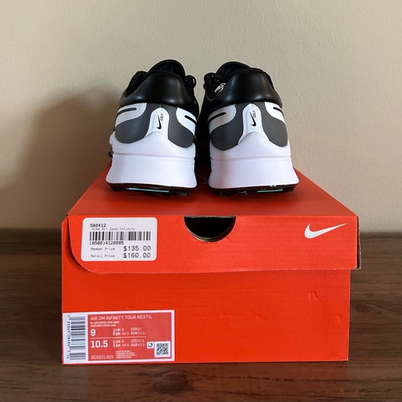 Nike Air Zoom Infinity Tour Next% Men’s Golf Shoes-Black/White-Iron Various Sz⛳️ - Picture 3 of 5